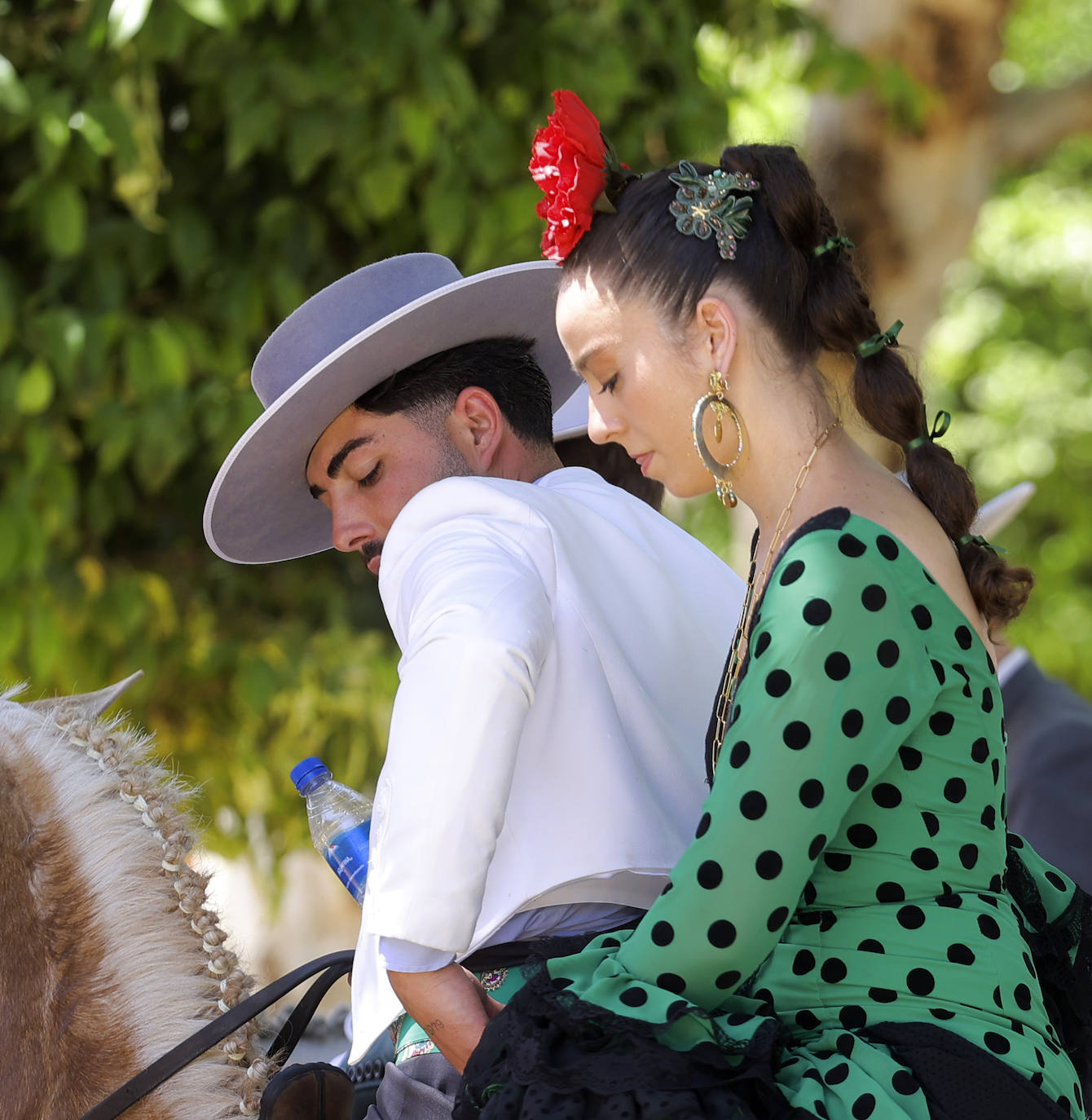 Ambiente durante el martes en la Feria de Sevilla de 2024