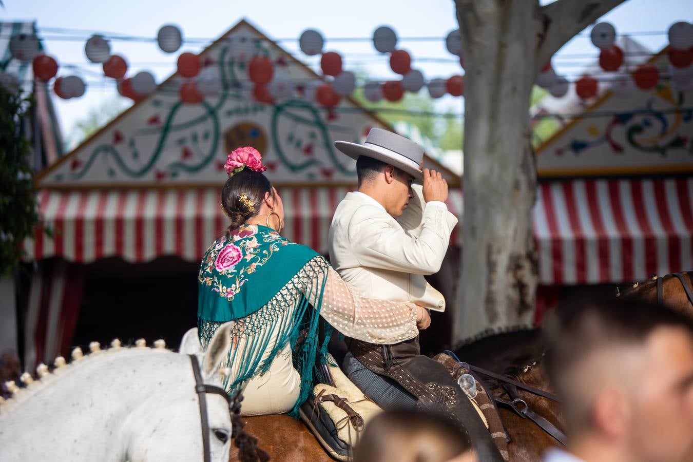 Ambiente en el real durante el miércoles de la Feria de Abril 2024