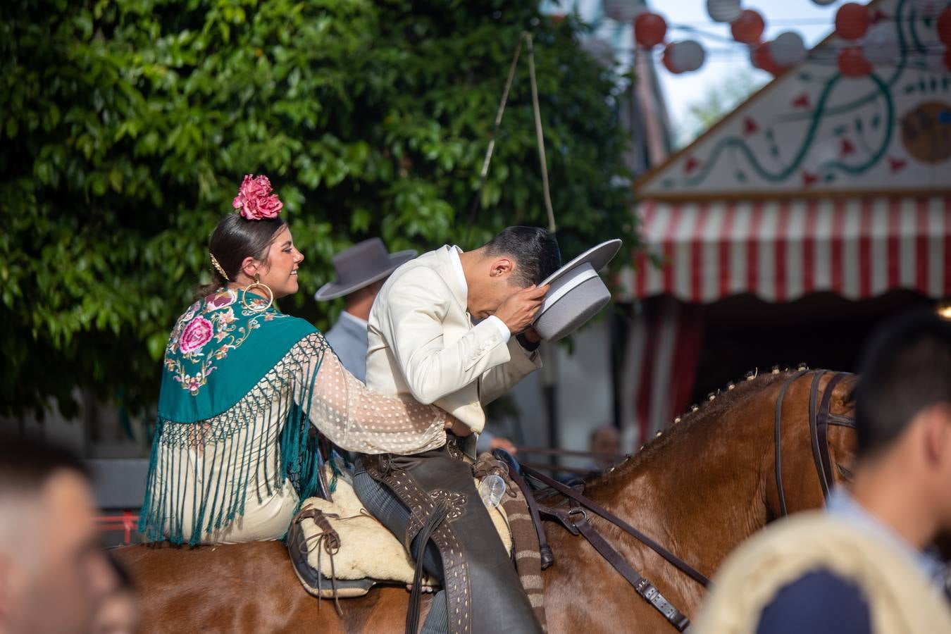 Ambiente en el real durante el miércoles de la Feria de Abril 2024