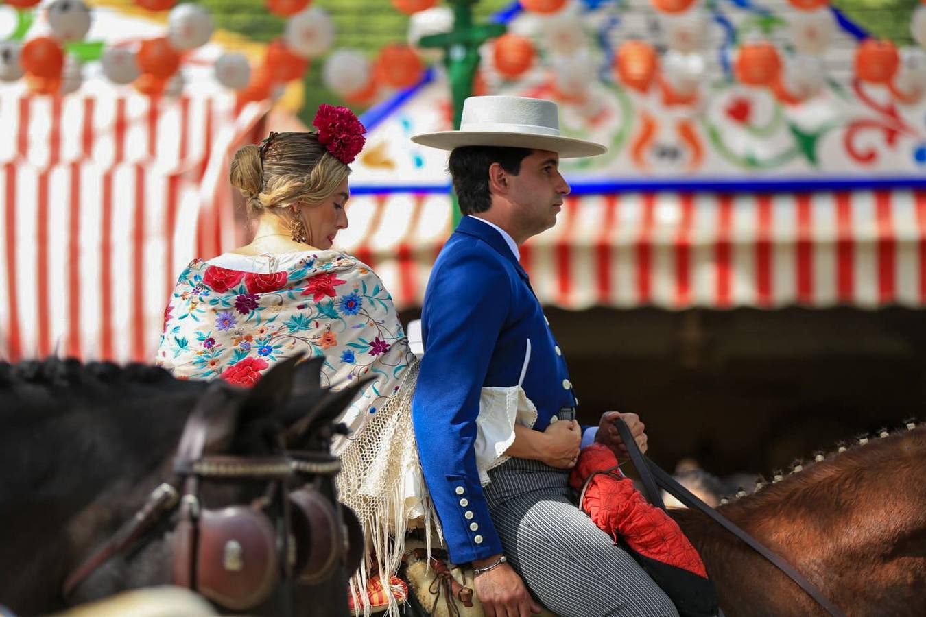 Ambiente en el real durante el miércoles de la Feria de Abril 2024