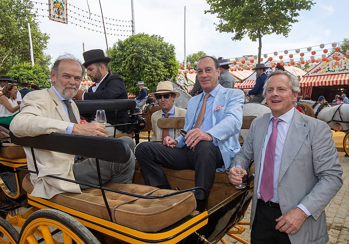Juan Pemán, Panlo Parias, Guillermo Pickman y Carlos Moreno