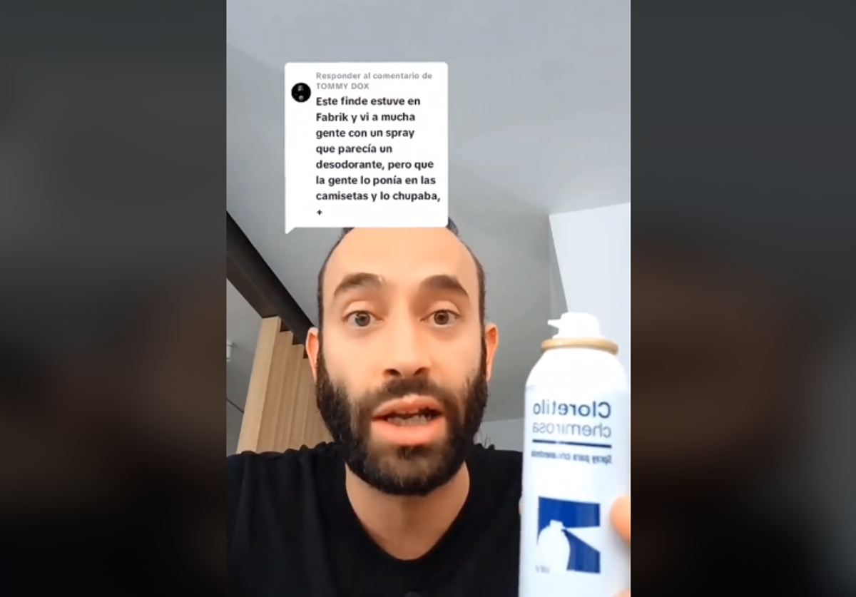 Captura del vídeo del psicofarmacólogo Antón Goméz-Escolar Sanz, en el que explica los efectos del cloretilo