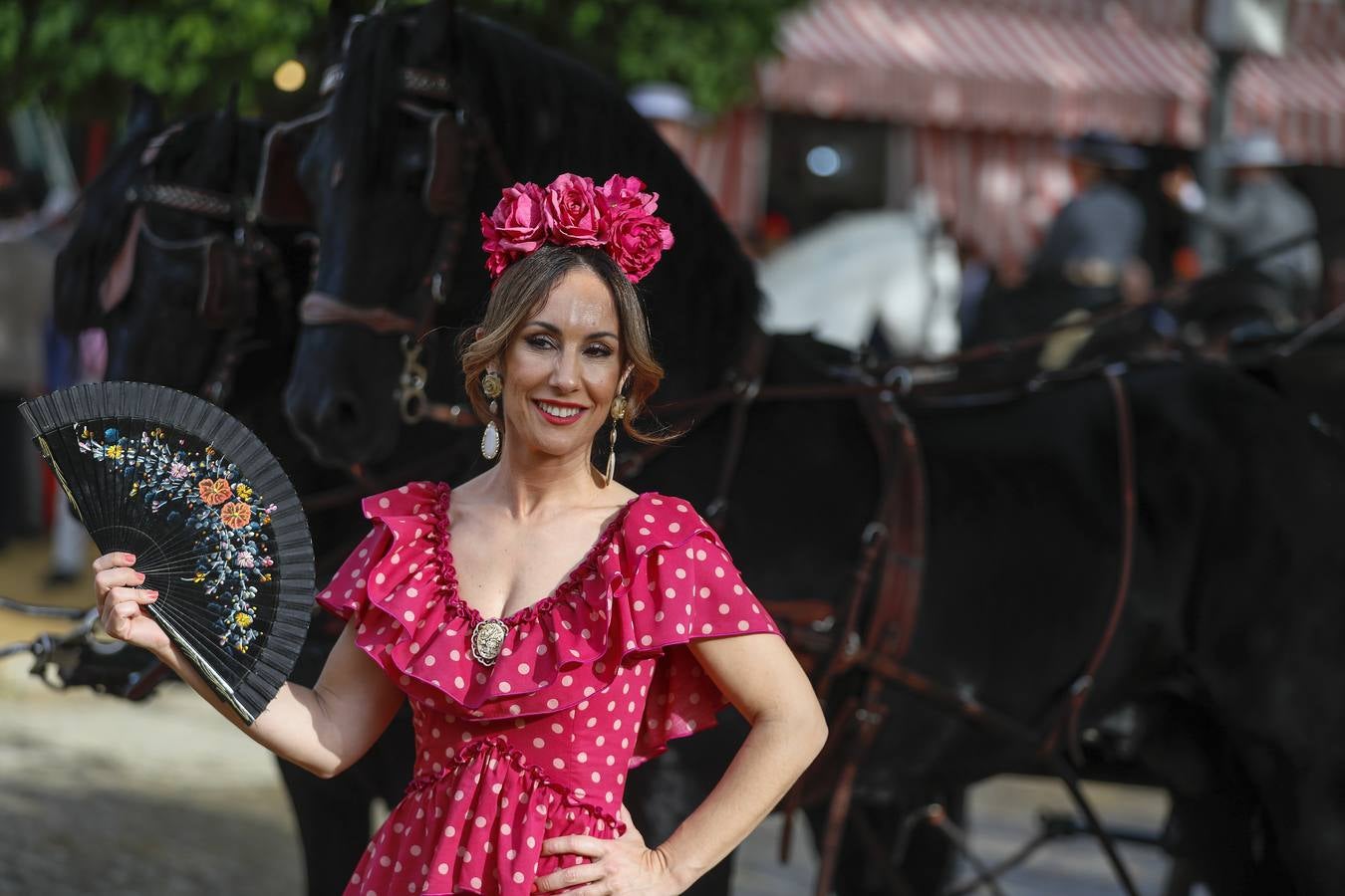 Ambiente en el real durante el viernes de la Feria de 2024