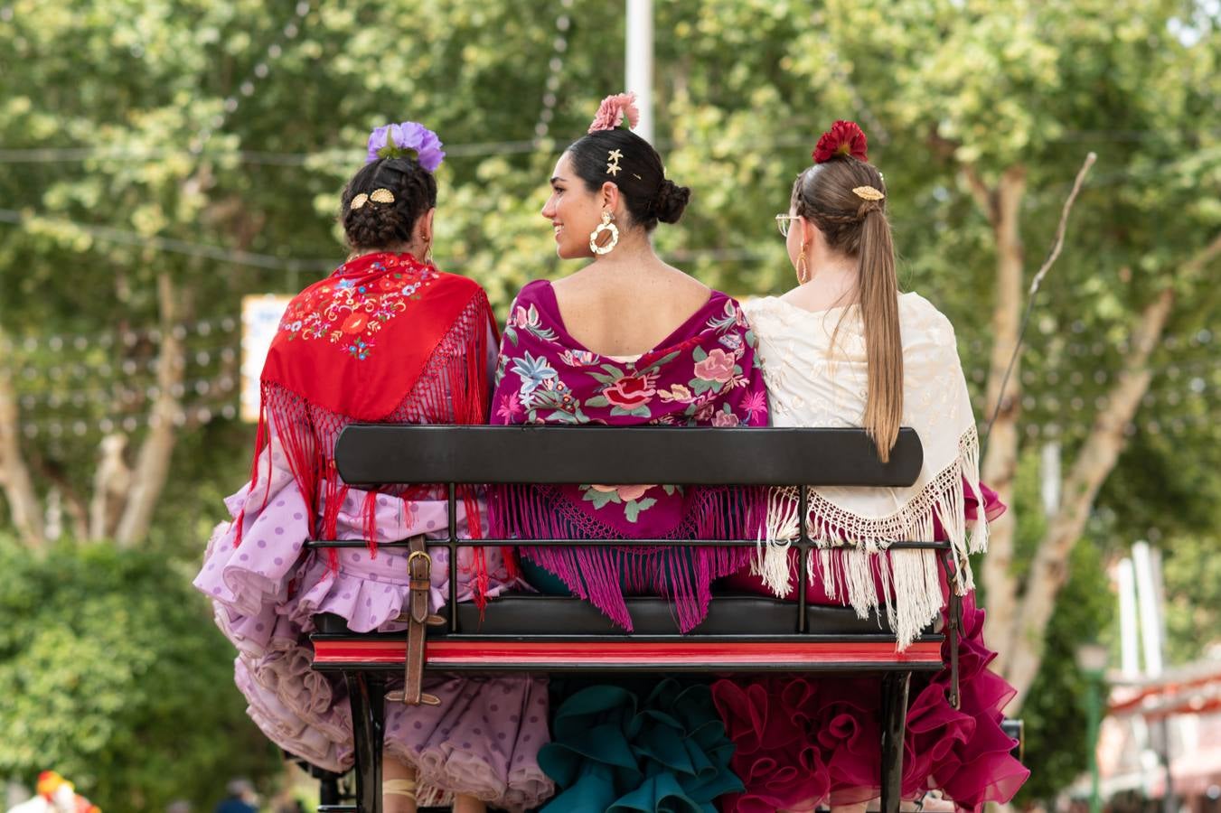Ambiente en el real durante el viernes de la Feria de 2024