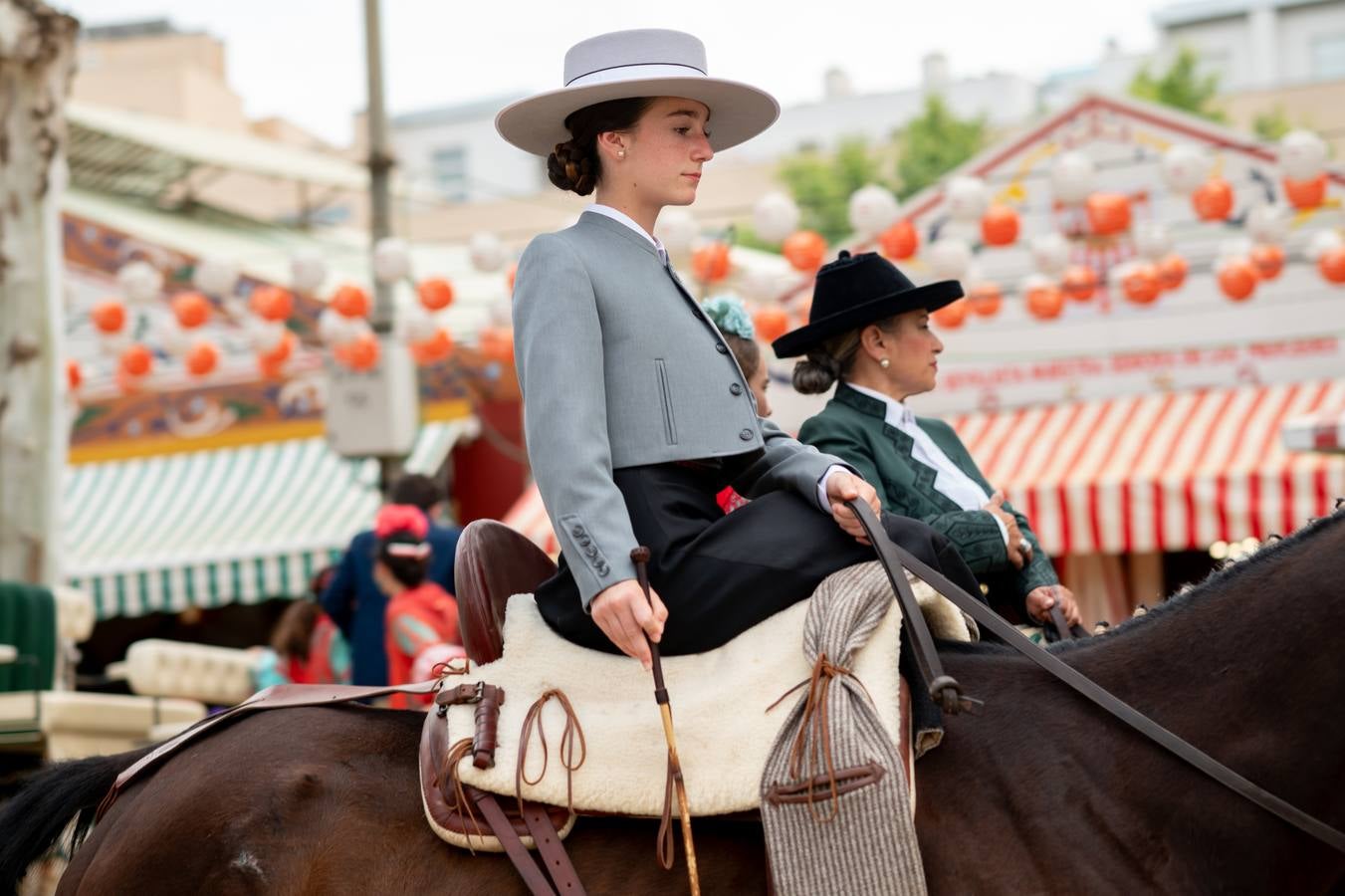 Ambiente en el real durante el viernes de la Feria de 2024