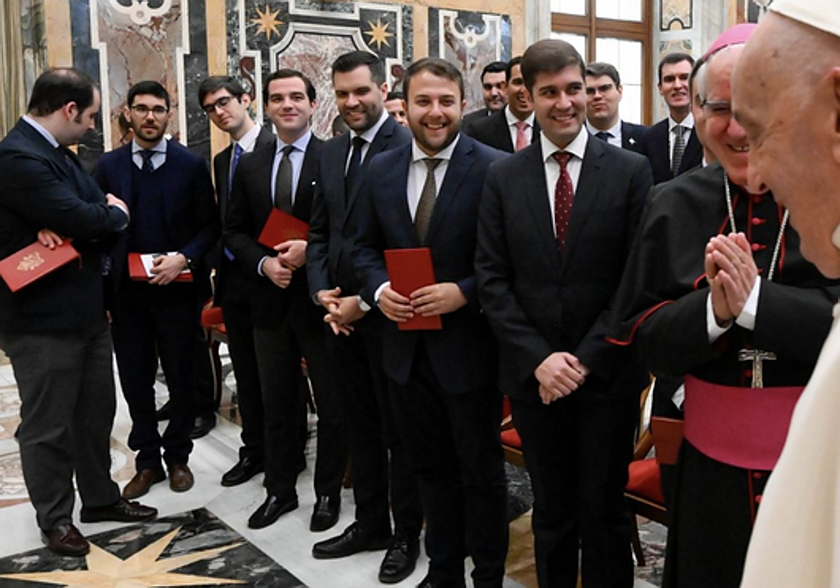 El Papa con los seminaristas de Sevilla