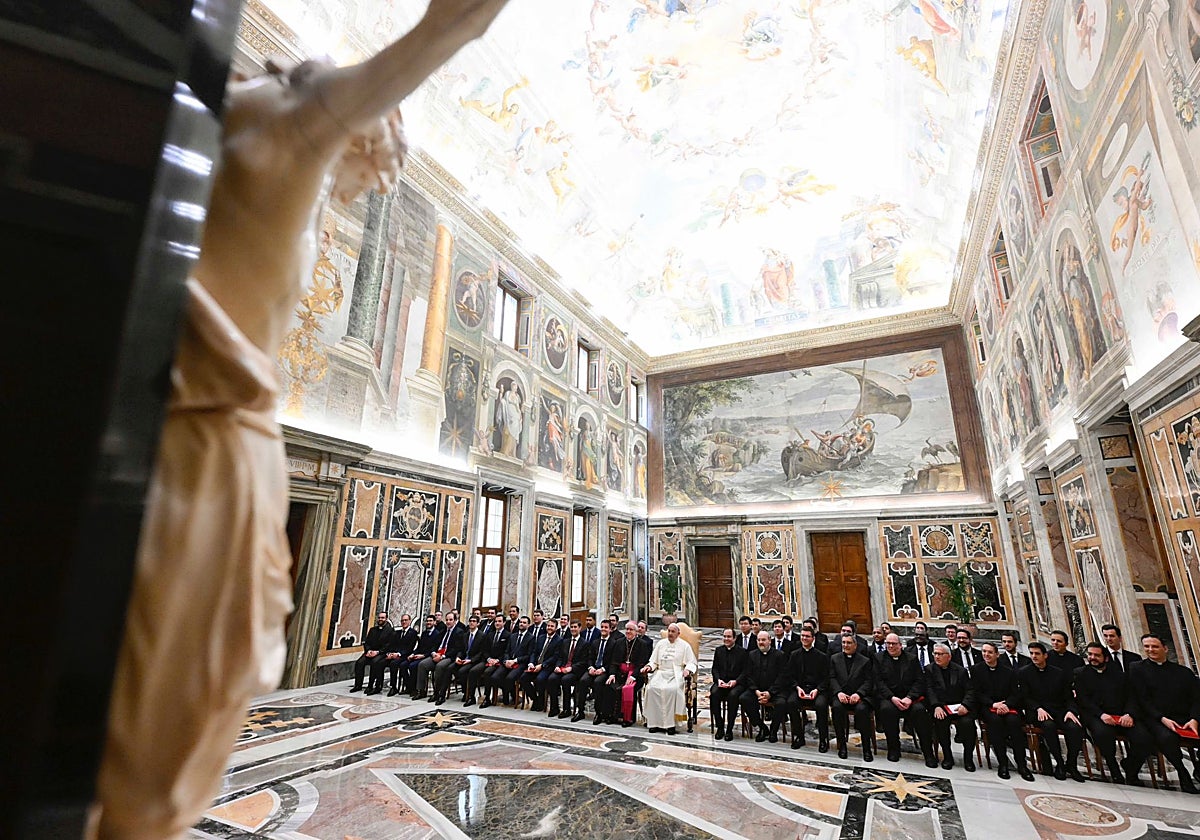 Audiencia del Papa con los seminaristas en Roma