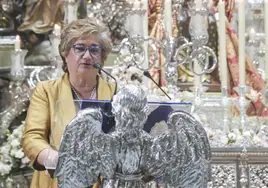 María Milagros Ciudad durante el pregón