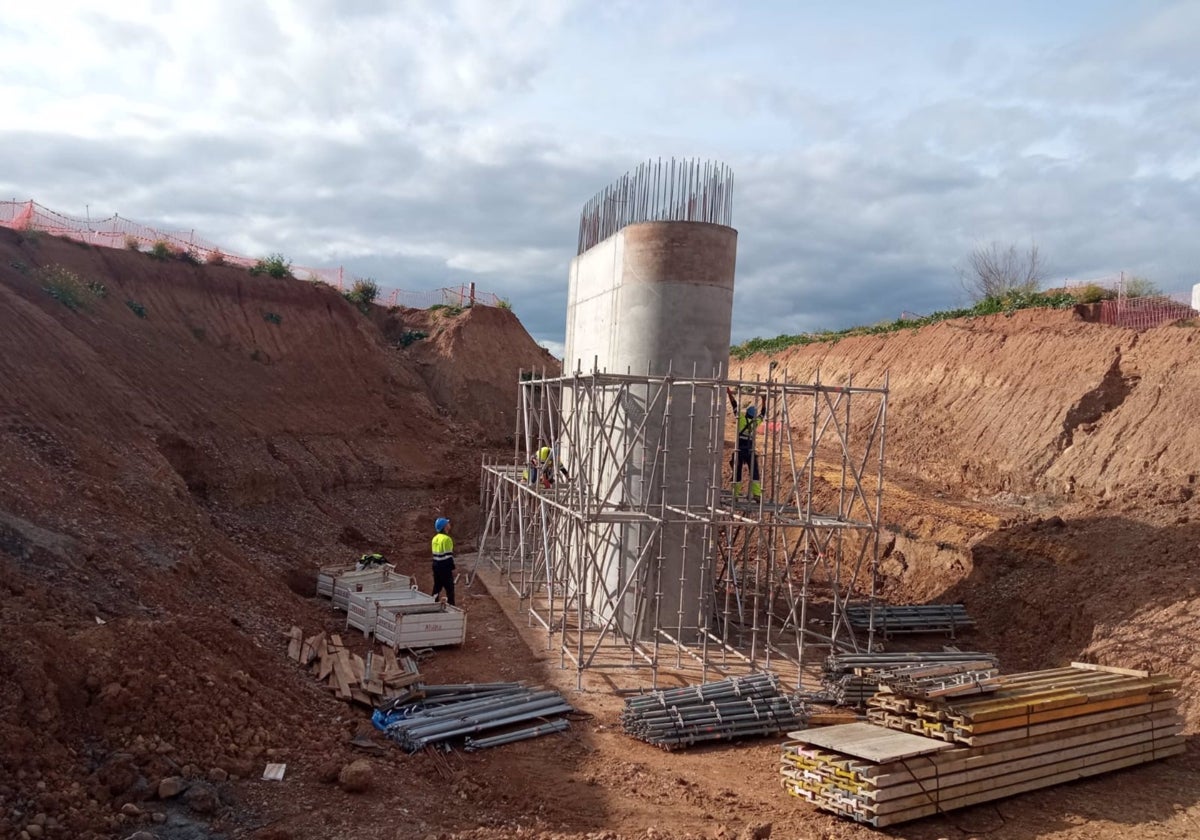 Obras en el ramal técnico del tramo norte de la línea 3 del Metro de Sevilla