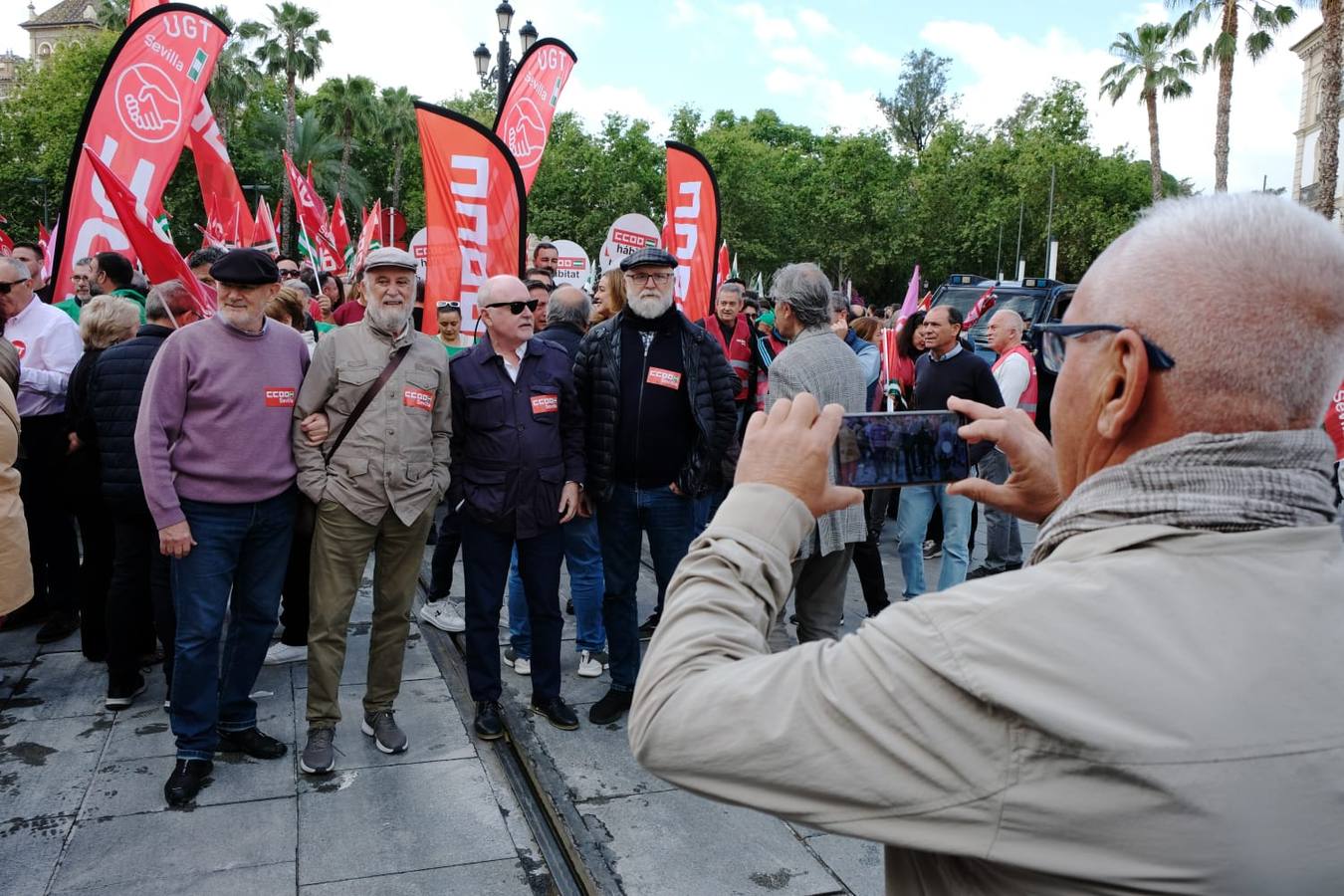 Manifestación por el 1 de Mayo celebrada en Sevilla