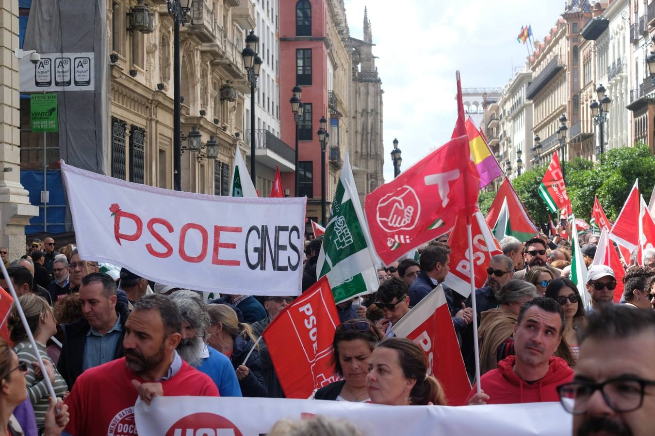 Manifestación por el 1 de Mayo celebrada en Sevilla