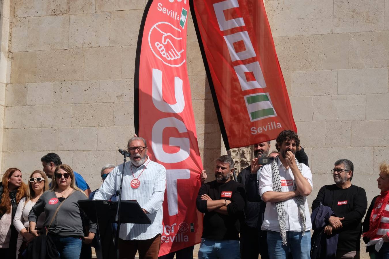 Manifestación por el 1 de Mayo celebrada en Sevilla