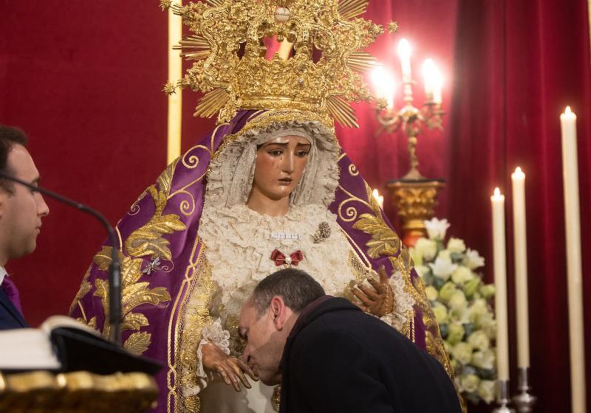 La Virgen de la O en un reciente besamanos