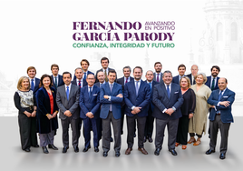 Los nombres de la candidatura de Fernando García Parody