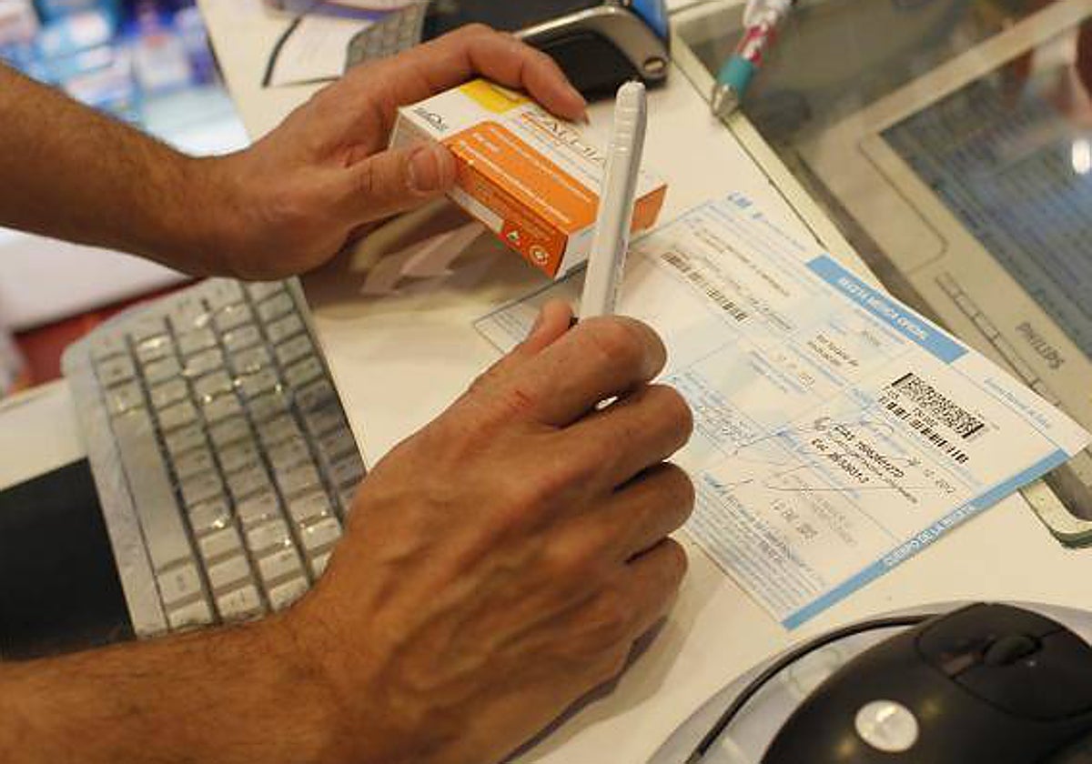 Imagen de archivo de una receta