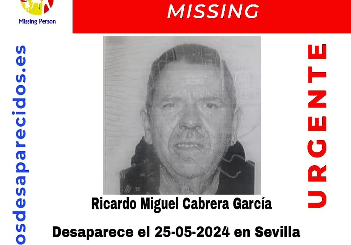 Buscan a un vecino de 67 años desaparecido en Sevilla