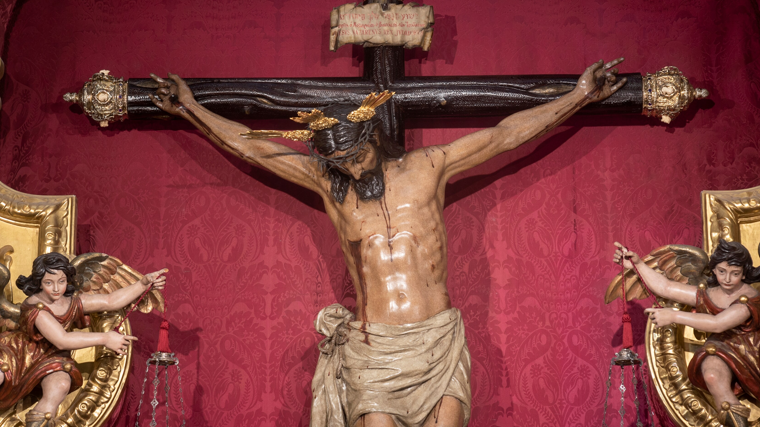 Cristo de Burgos de Sevilla en su iglesia