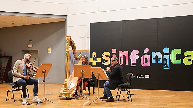 Un trío de músicos de la ROSS que han actuado en el ciclo de cámara de esta temporada