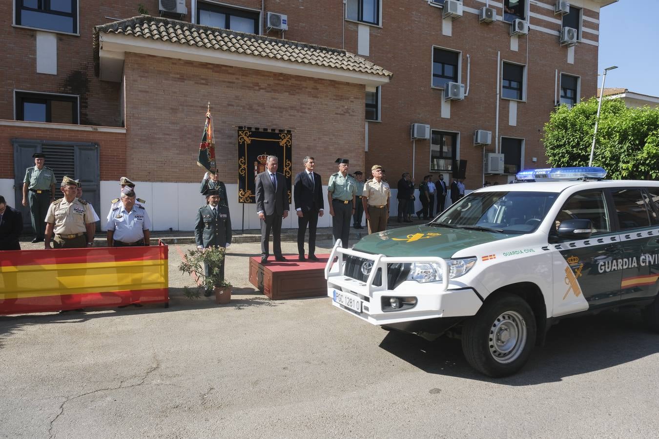 Toma de posesión del nuevo coronel jefe de la Guardia Civil