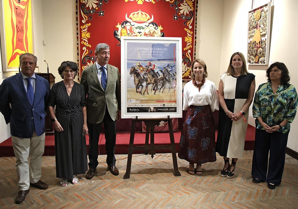 Presentación del Cartel de Carreras de Caballos de Sanlúcar 2024 en la Maestranza de Sevilla