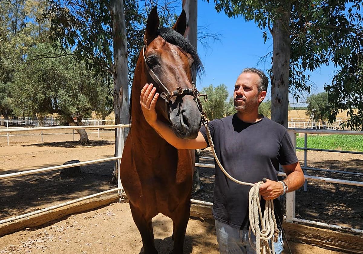 Martín Calderón Toro en uno de sus entrenamientos como especialista