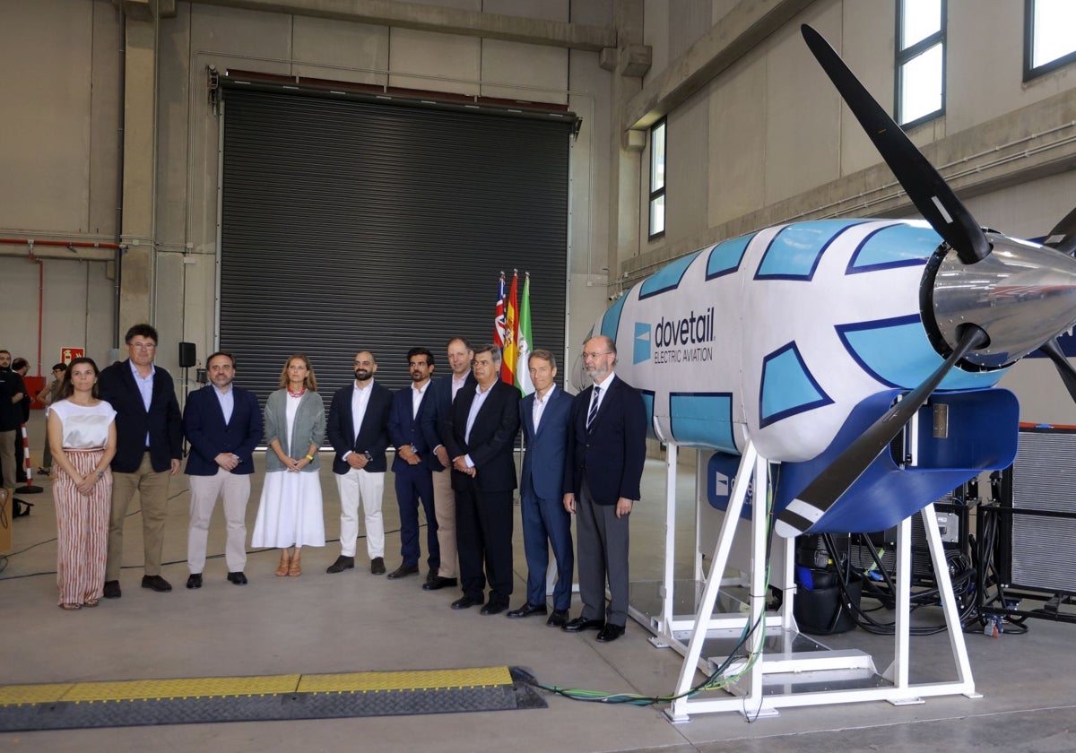 Presentación del prototipo de generador eléctrico para aviones Dovetail