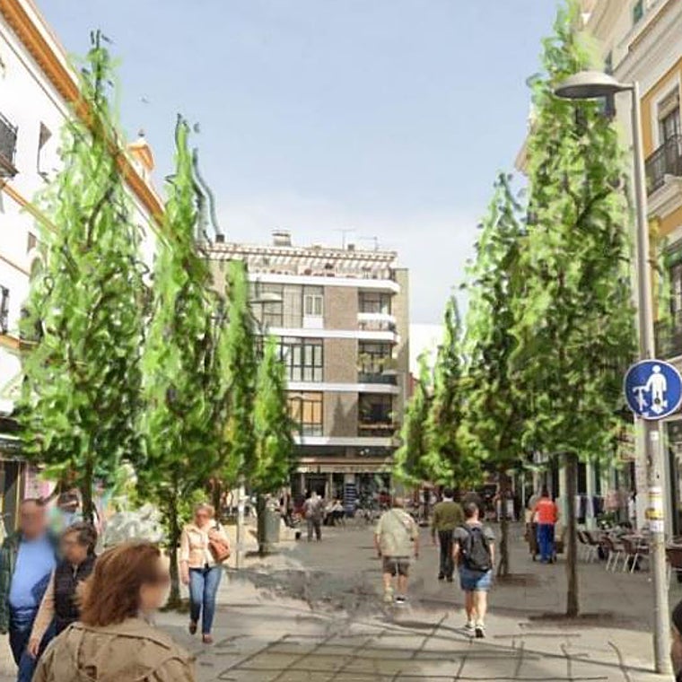 Recreación de cómo quedará la calle ancha de Regina