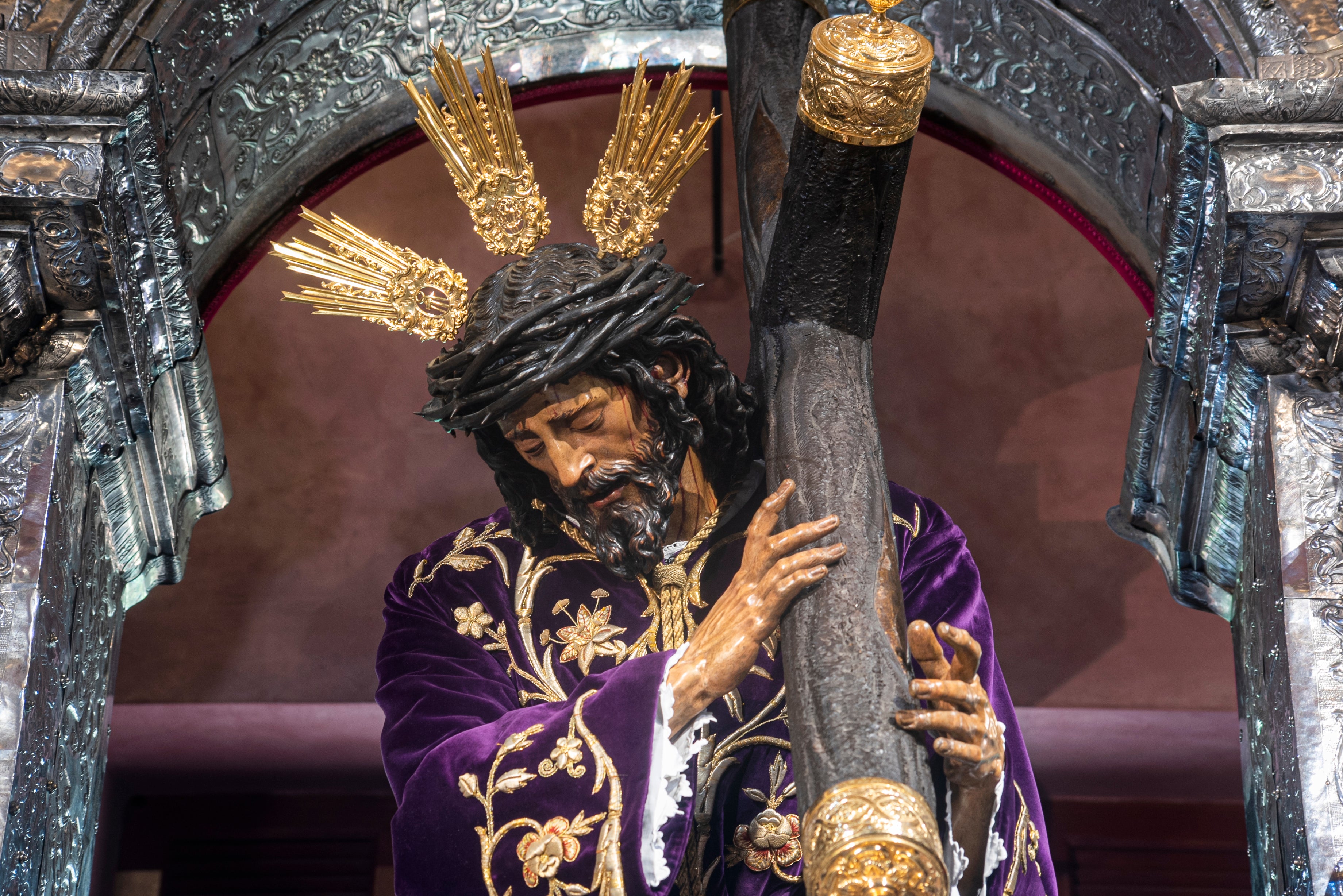 El Señor de Pasión en la capilla sacramental