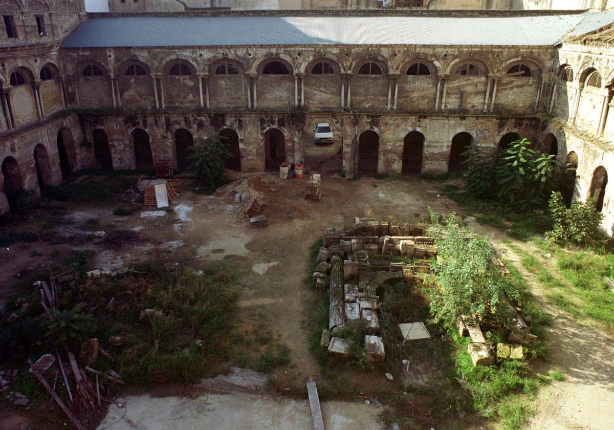 Vista aérea del convento de San Agustín antes del inicio de obras para convertirse en hotel de lujo