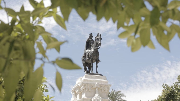 La estatua en una imagen captada en la actualidad