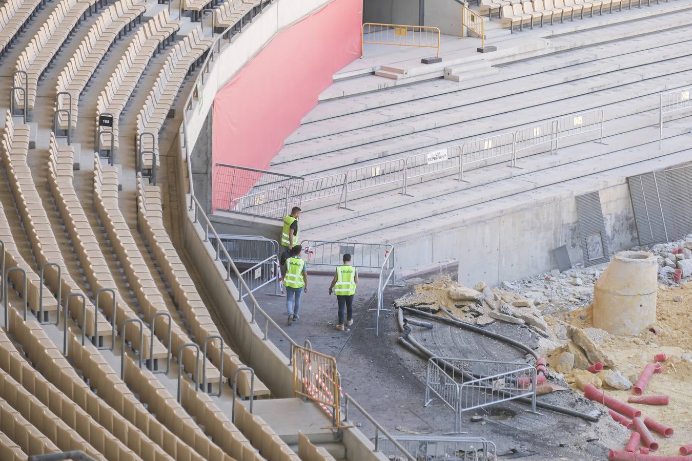 Estado de las obras del estadio de la Cartuja de Sevilla