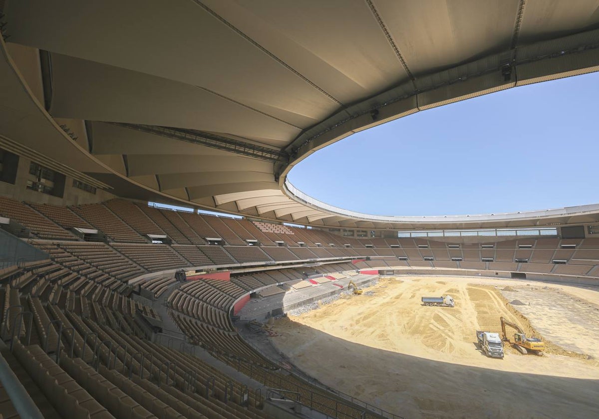 Estado de las obras del estadio de la Cartuja de Sevilla