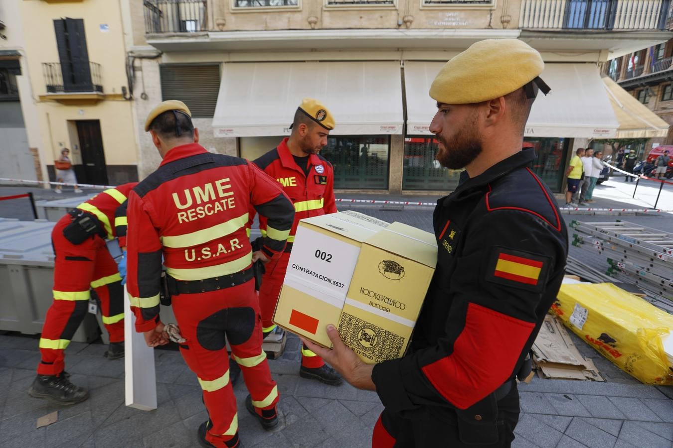 Simulacro de incendio en la Catedral a cargo del Batallón de Intervención en Emergencias II