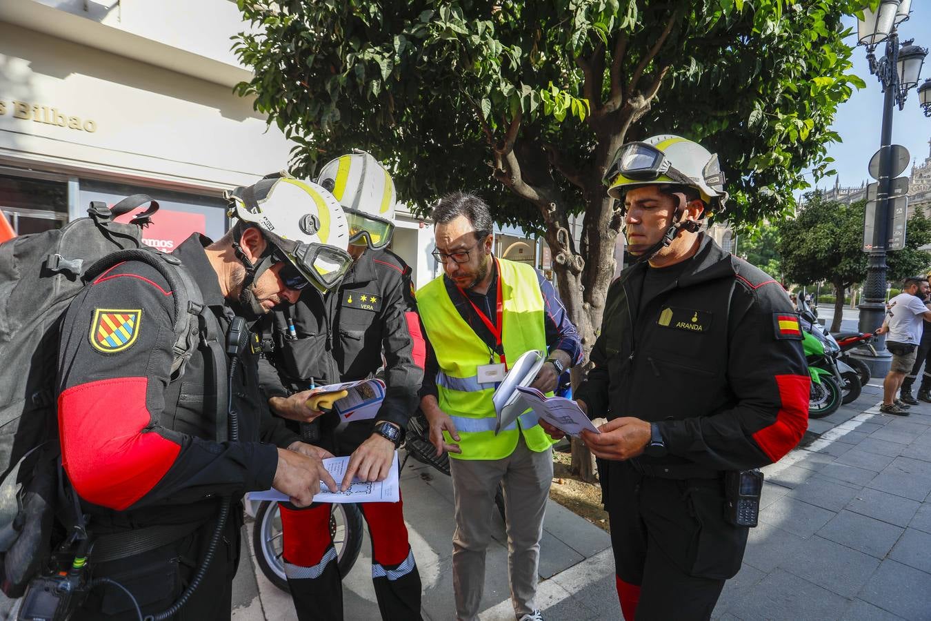 Simulacro de incendio en la Catedral a cargo del Batallón de Intervención en Emergencias II