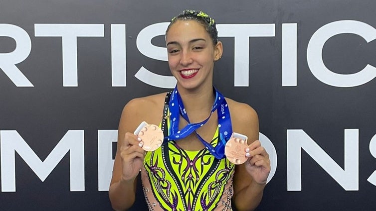 Doble bronce mundial en natación artística para la sevillana Aurora Lázaro, del Círculo Mercantil