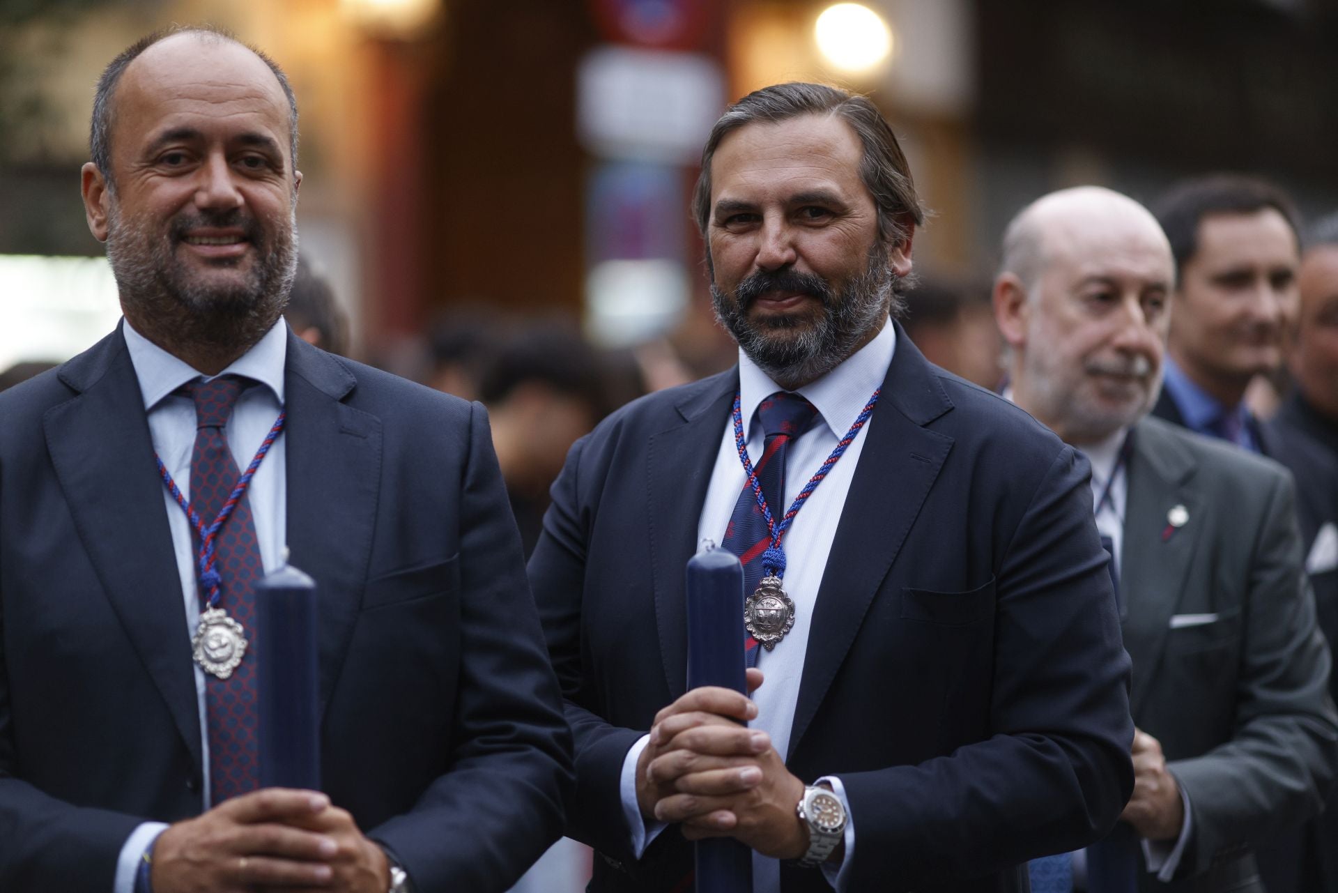 Un momento del traslado  a la Catedral este sábado de la Piedad de la Hermandad del Baratillo