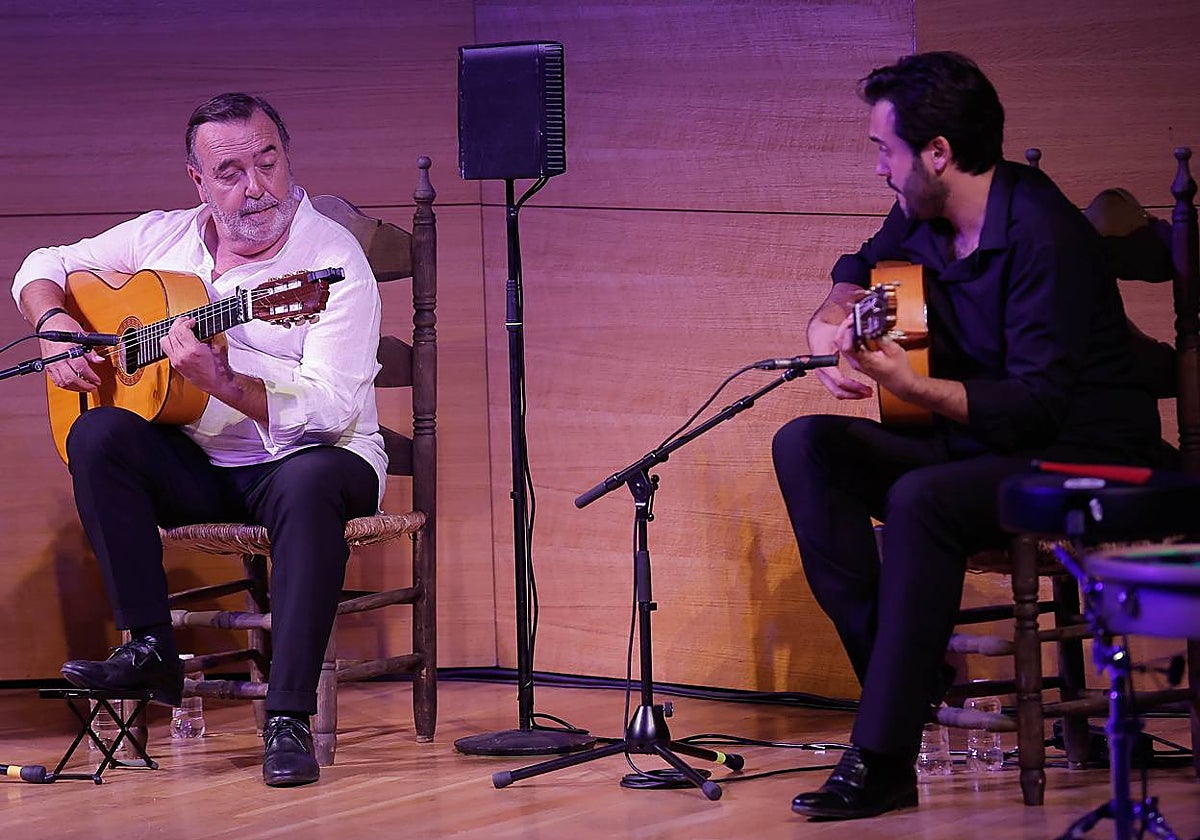 Manolo Franco durante un momento del espectáculo