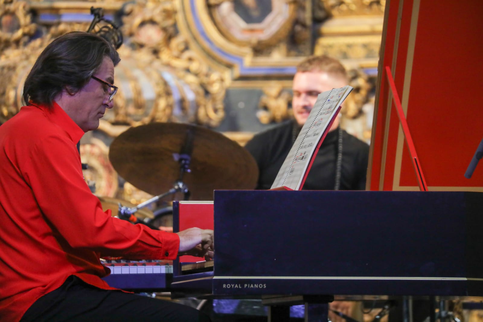 Dorantes, durante su actuación en el concierto celebrado en la iglesia de San Luis de los Franceses