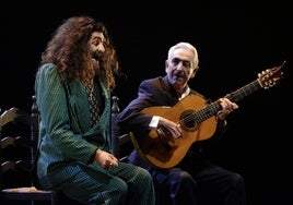 Imágenes del concierto de Israel Fernández y Antonio el Relojero en la Bienal de Flamenco 2024