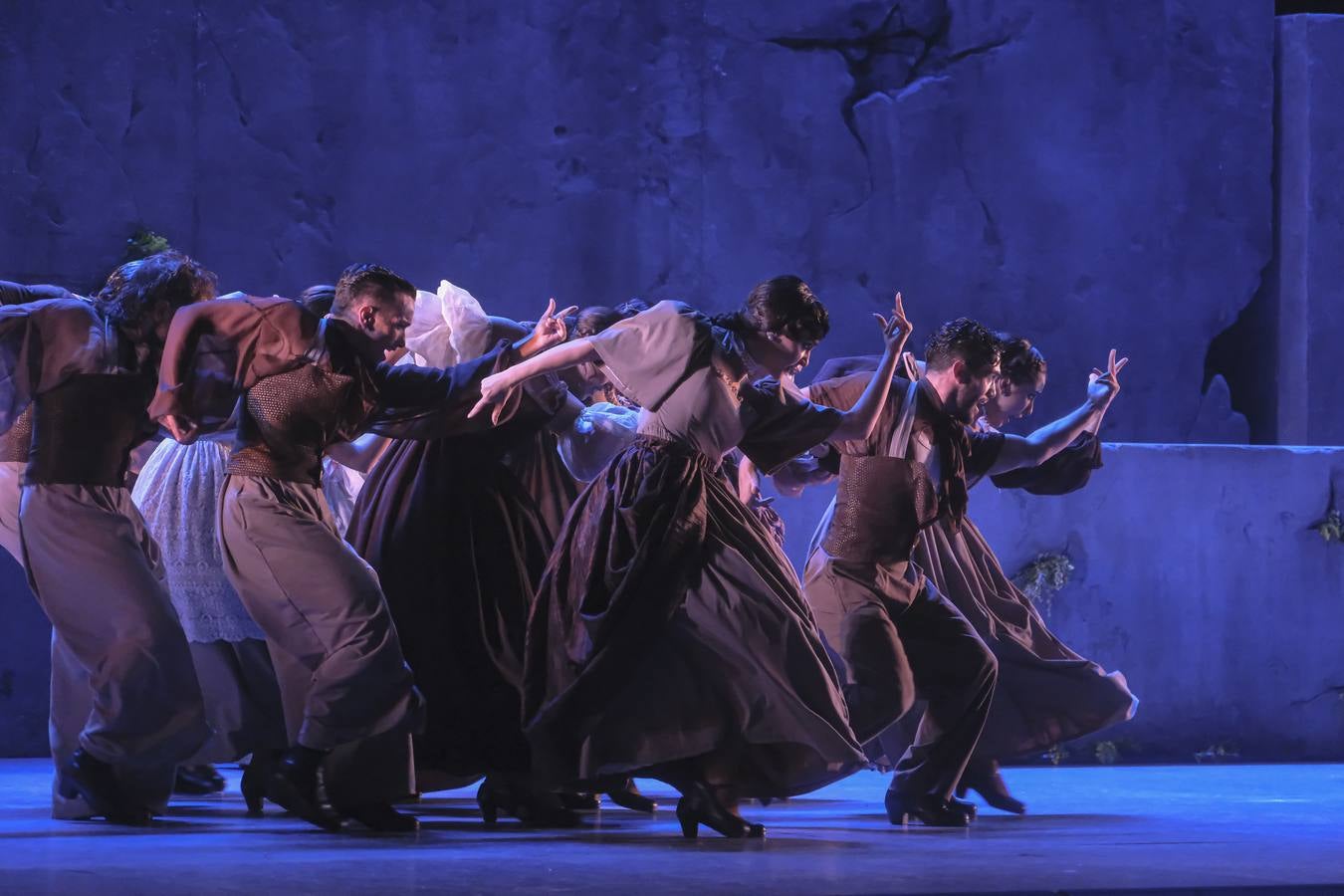 Puesta en escena del espectáculo 'Pineda' a cargo del Ballet Flamenco de Andalucía