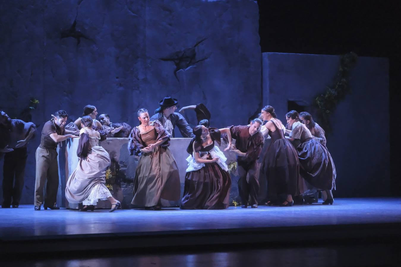 Puesta en escena del espectáculo 'Pineda' a cargo del Ballet Flamenco de Andalucía