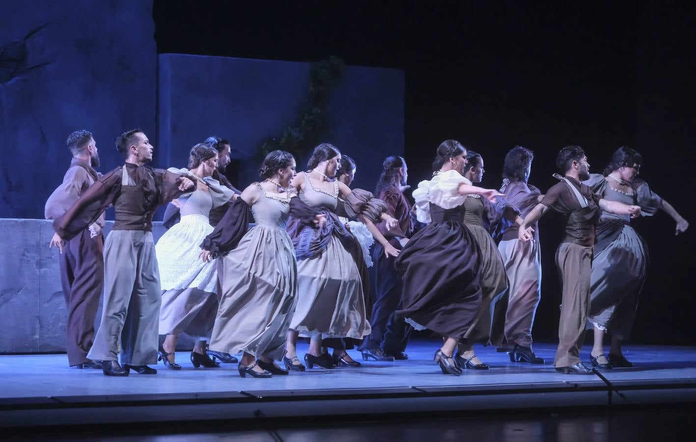 Puesta en escena del espectáculo 'Pineda' a cargo del Ballet Flamenco de Andalucía