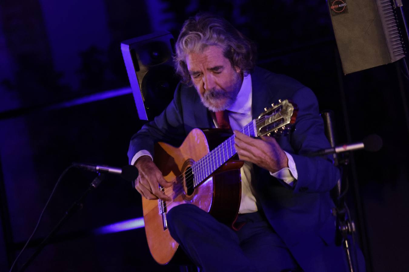 Un momento del concierto de guirtarra de Riqueni, dentro de la Bienal de Flamenco sevillana