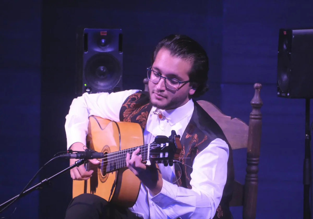 David de Arahal durante su concierto en la Bienal