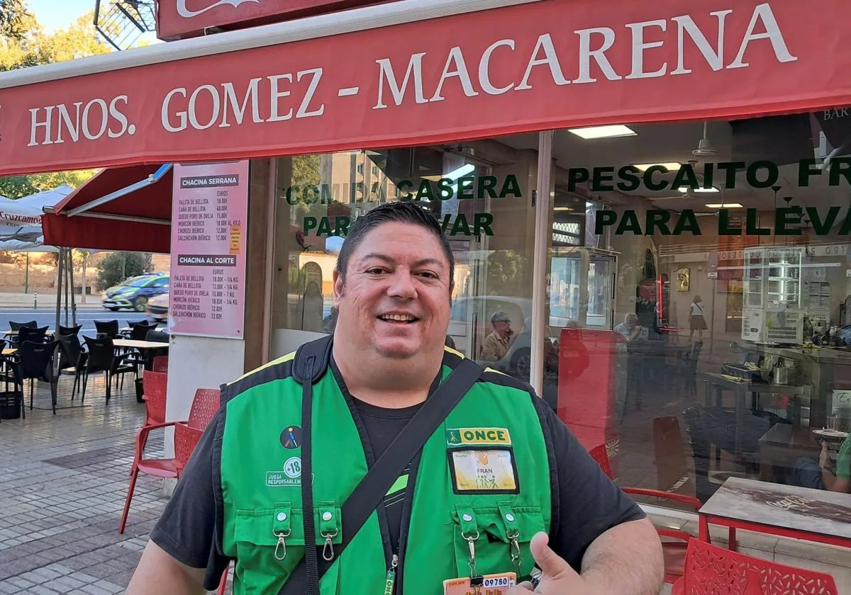 Francisco José Lunar, el vendedor del cupón premiado