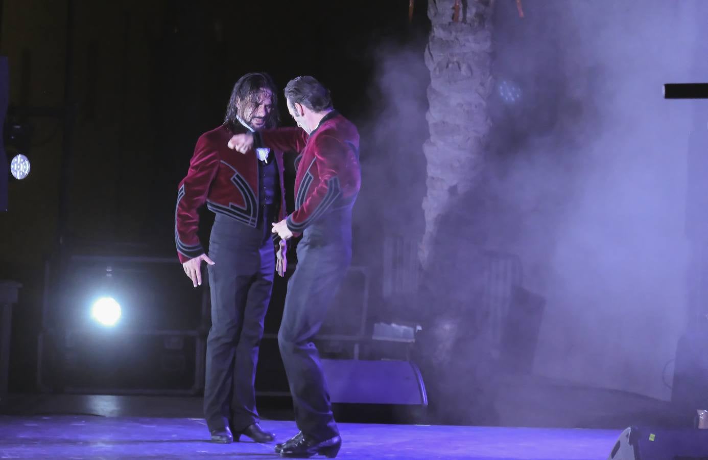 Un momento de la actuación este lunes de Juan de Juan en el monasterio de la Cartuja