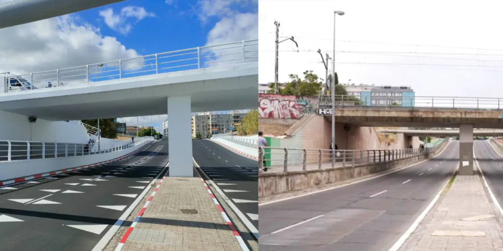 This is how the Cardenal Ilundain underpass looks like after its remodeling