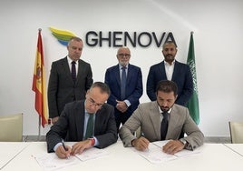 La ingeniería Ghenova sella en Sevilla su alianza con Alsuwaiket para crecer en el mercado árabe