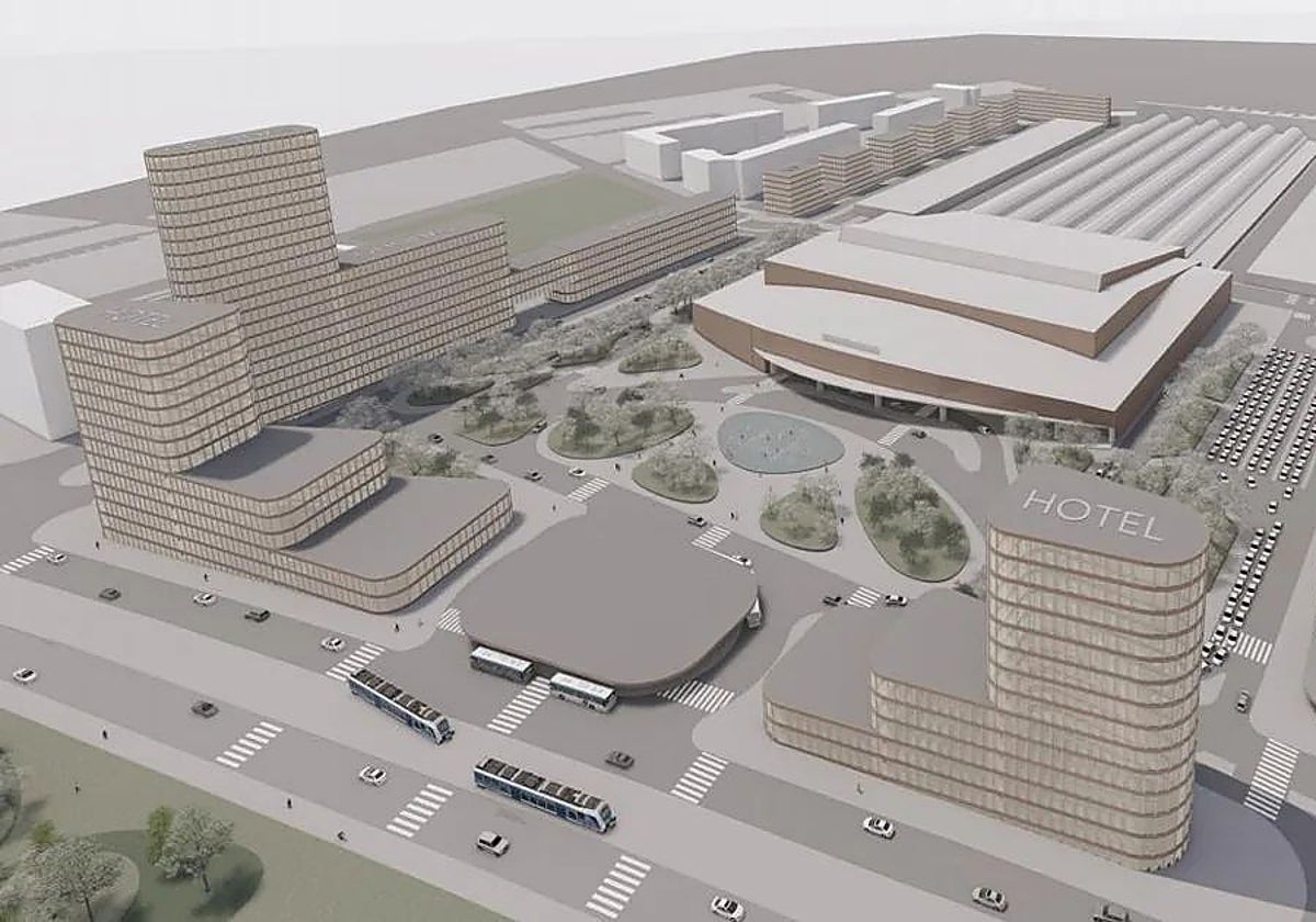 El anteproyecto de Cruz y Ortiz para el entorno de Santa Justa pretendía convertir el espacio en una 'avenida de la Castellana' en Sevilla