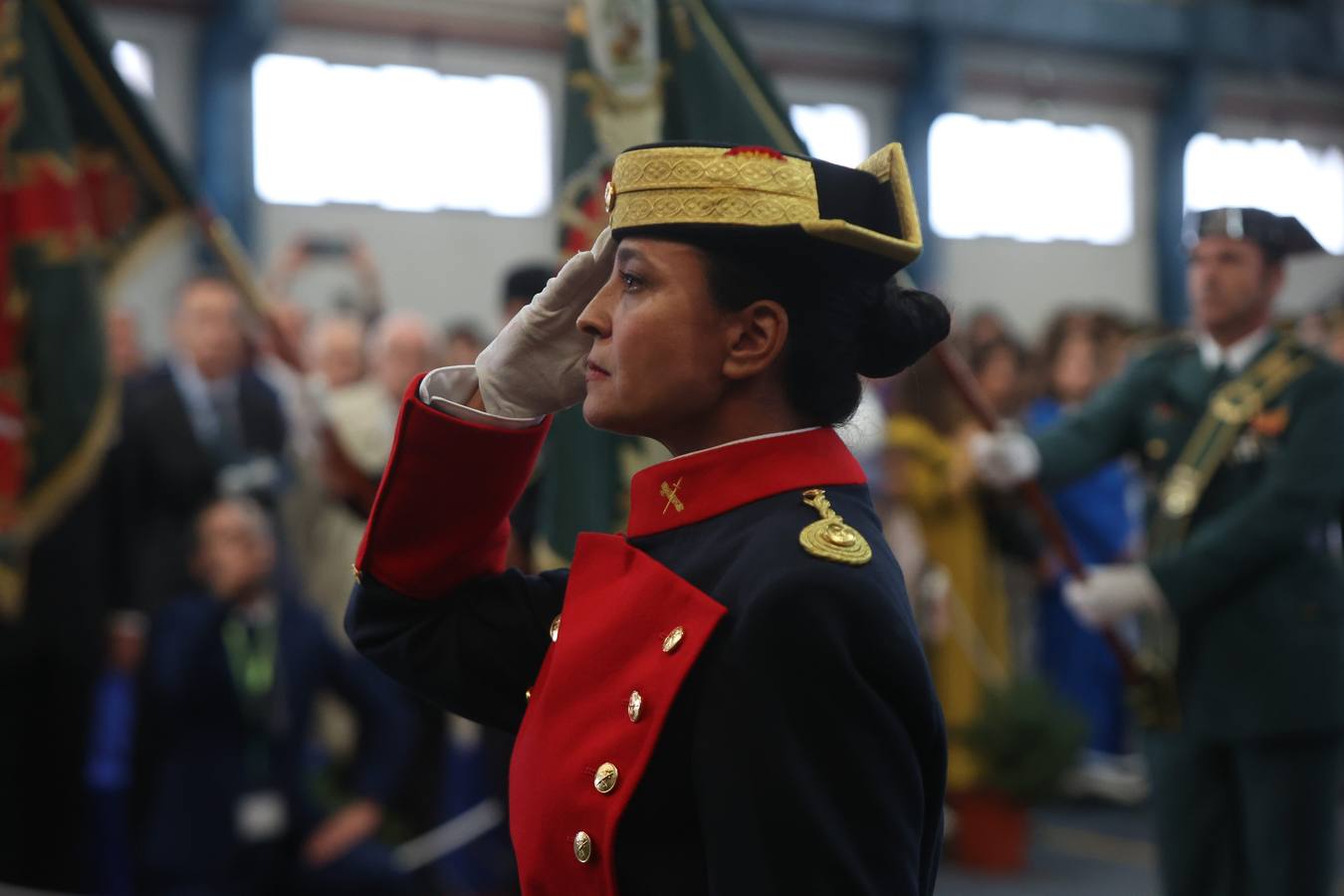 Celebración del día de la Virgen del Pilar en la comandancia de la Guardia Civil de Sevilla